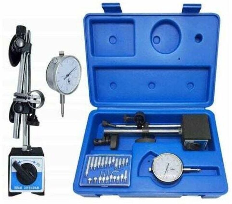 Gabrielle - Magnethalter, Messuhrhalter mit Magnetfuß, Messbereich 10/0,01 mm, 1 Set