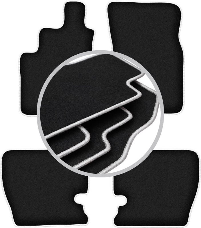 CARLUX-SILVER Autofußmatten für: SsangYong Musso SUV (1993-2005)