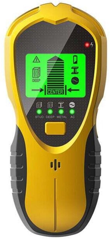 4-in-1 Wanddetektor, Wandmontierter Metalldetektor mit LCD-Bildschirm, Balkendetektor, batteriebetriebener Detektor (9 V...