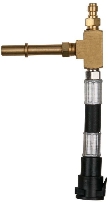 Adapterschlauch für Standard Schrader Ventil 7/16'x20 unf Innengewinde und 1/4' Schlauchanschluss