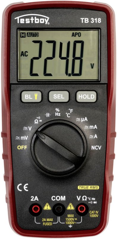 Testboy TB 318 Hand-Multimeter digital CAT IV 1000 V
