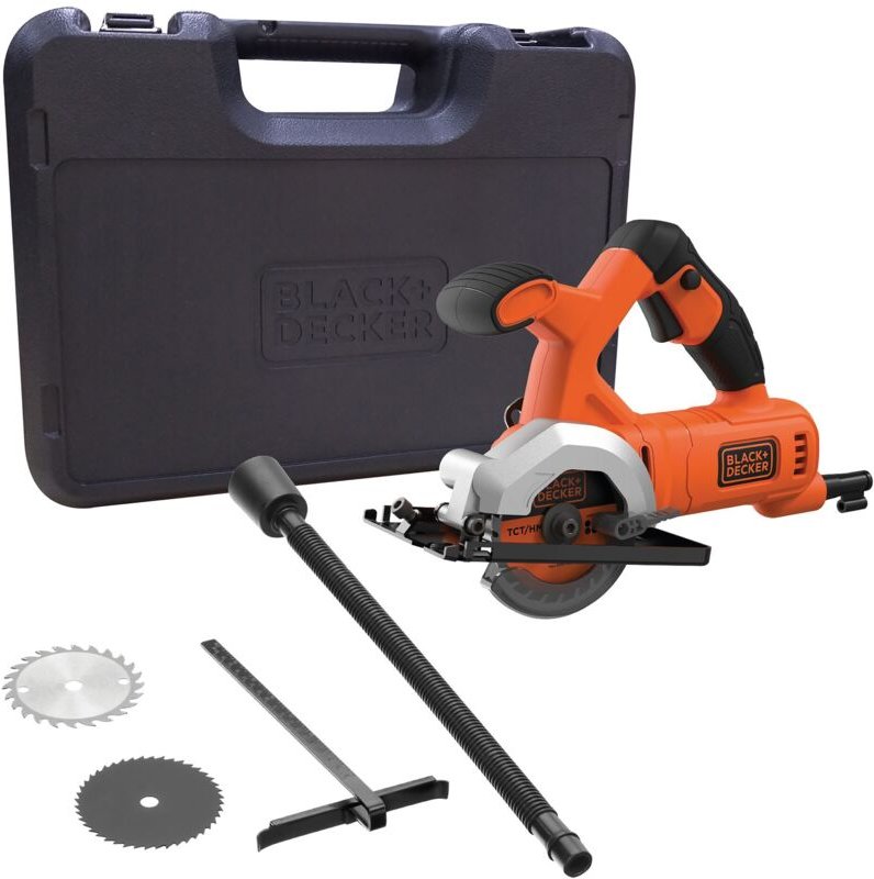 Akku-Kreissäge 18V Li-Ion BLACK+DECKER BES510K-QS, inklusive 1 Akku 2,5Ah, 1 Sägeblatt und 1A-Ladegerät