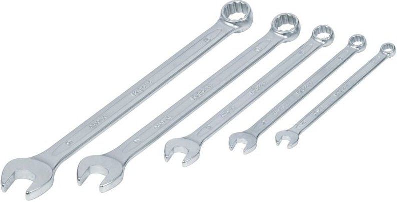 Ks Tools classic Ringmaulschlüssel-Satz, extra lang, 5-teilig 8-19mm