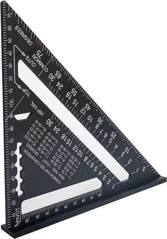 Metallener Winkel für Holzbearbeitung, 180 mm multifunktionaler Winkel für Holzbearbeitung, geeignet für Holzbearbeiter ...