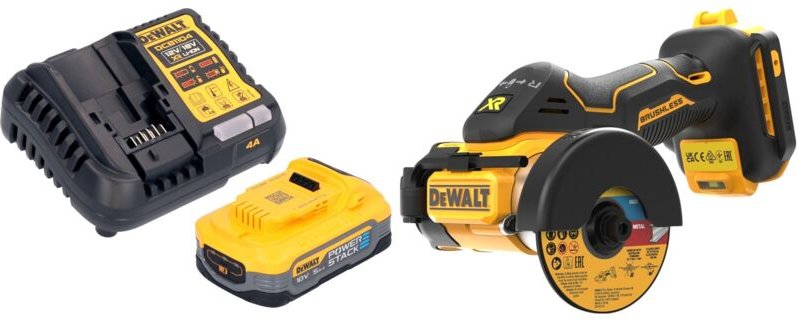 Dcs 438 H1 Akku Multimaterialschneider 18 v 76 mm Brushless + 1x Powerstack Akku 5,0 Ah + Ladegerät - Dewalt