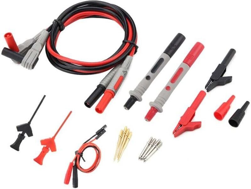 P1300C Messleitungen für elektronisches Digitalmultimeter mit Krokodilklemmen und austauschbaren Messspitzen