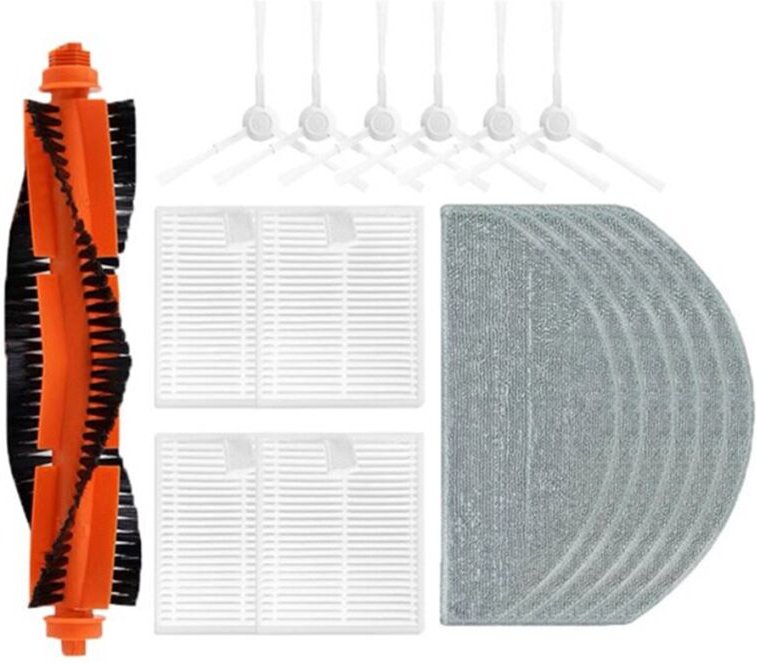 17 stücke für Roboterstaubsauger E10 B112 Wichtigsten Seitenbürste Hepa-Filter