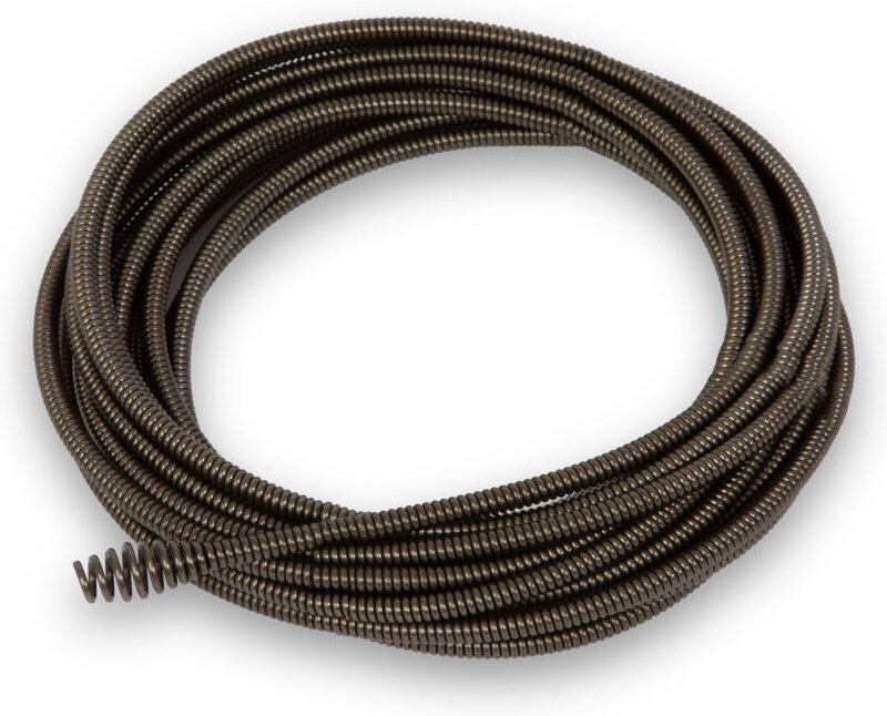 Spirale 7,6m Ersatzteil für Rohrreiniger Rohrreinigungsmaschine Elektrisch, Robustes Metall, Boring Bulb Cutter Bohrkopf...