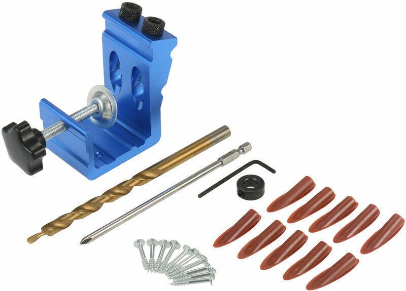 Blauer Winkelloch-Positionierer für Holzbearbeitung, Winkelloch-Positionierer für Holzbearbeitung, Lochbohren, Winkelloc...