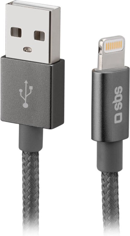 SBS TECABLEUSBIP589BDS Lightning-Kabel 1 m Silber