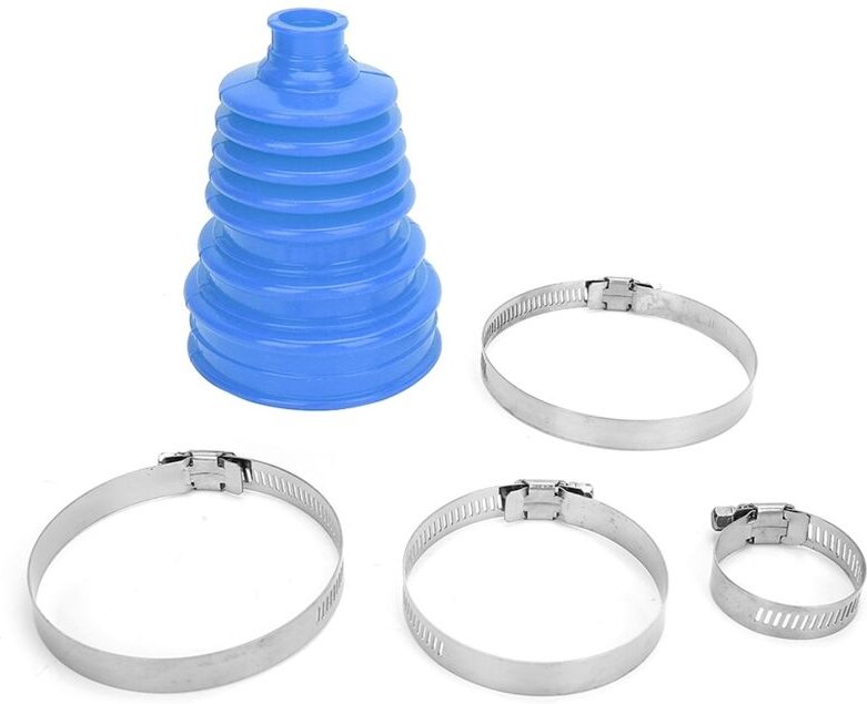 Asixxsix CV Jump Starter Clamp, Einfache Installation, Silikon-Staubschutzhülle für Universalfahrzeuge, Blau, 1 Staubsch...