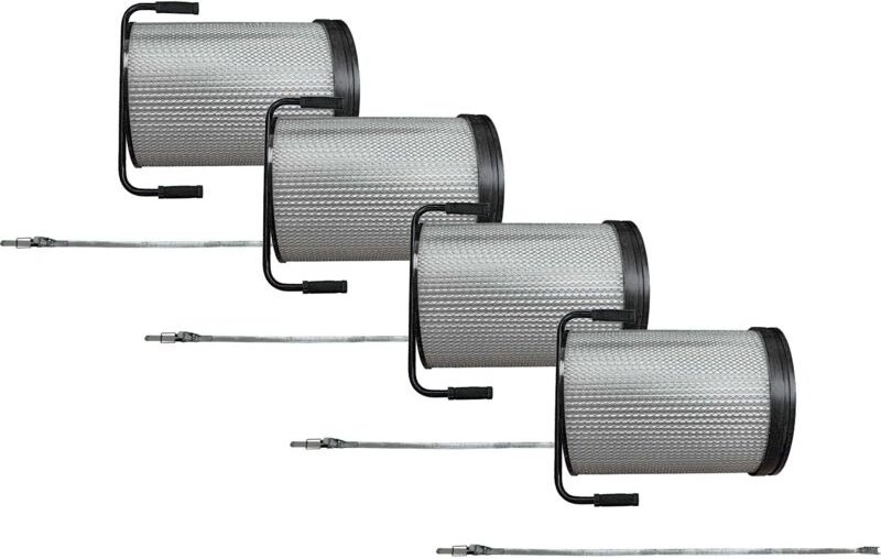 vhbw 4x Feinstaub-Filterpatrone kompatibel mit Holzmann Absauganlage ABS1080 Absauganlage für Holzbearbeitungsmaschine -...