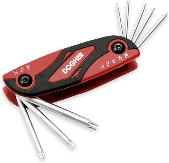 Taschenmesserschlüssel Satz 8tlg T10-T40 Dogher 606-018