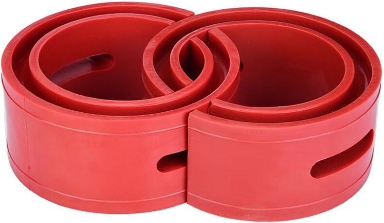 Stoßdämpferpolster für Auto-Stoßdämpfer 2 Stück rote TPE-Stoßdämpferpufferfederpuffer Typ AF Stoßdämpferfederpuffer (B)