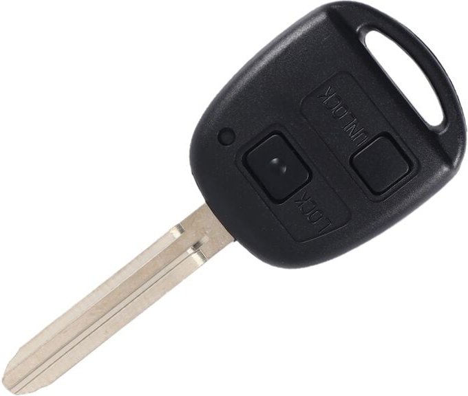 Tlily - Auto Smart-Remote-Key 2 Tasten 4C Chip Fob Fit für 2001-2007 304MHZ