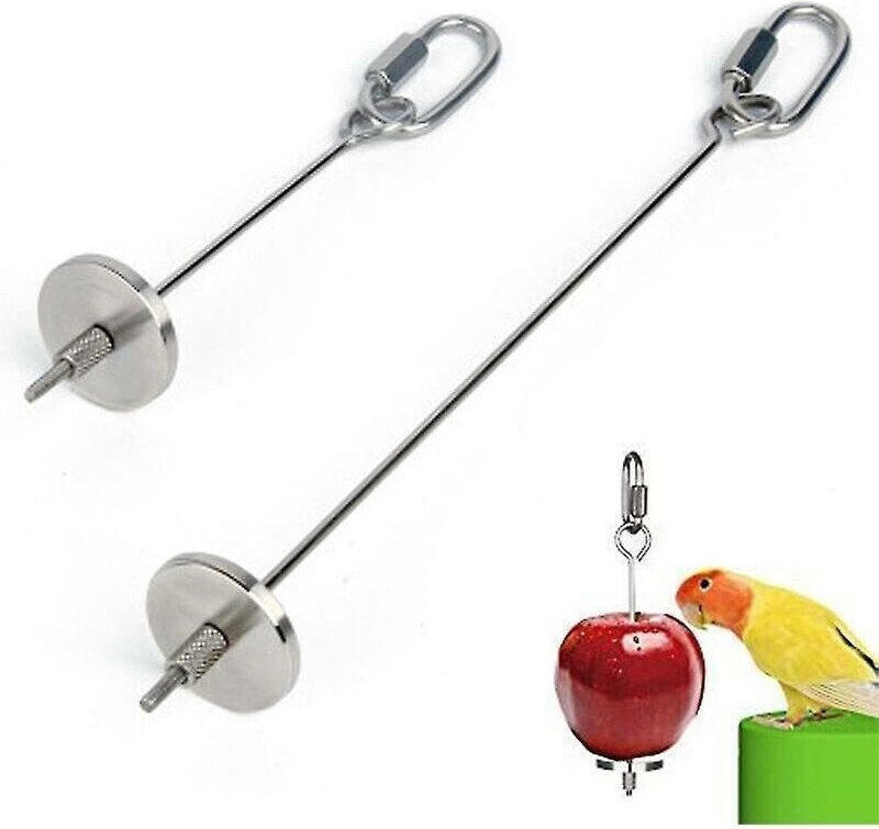 Vogelfutterhalter, Vogelfutterhaus, Gemüsespieße aus Edelstahl für Papageien, Futtersuchspielzeug, Vogelfutterspieße