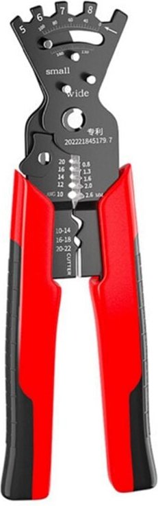 Tlily - Abisolierzange, Multifunktionszange zum Kabelschneiden, Crimpen, Biegen, SchraubenschlüSsel, Kabelschneider, Cri...