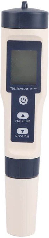 Eosnow 5 in 1 tragbares digitales pH/Salzgehalt/TEMP/TDS/EC -Messgerät Multifunktionaler Wasserqualitätstester Detektor