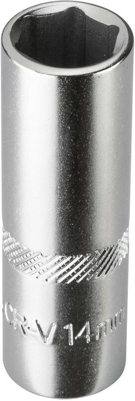 Stecknuss Sechskant 14mm 6 Kant 3/8' lang (cr-v)