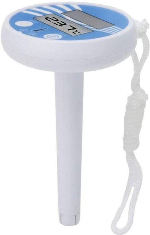 Odipie - Schwimmbad-Thermometer, Wasserthermometer, solarbetriebenes digitales Thermometer, Temperaturmessgerät mit Schn...