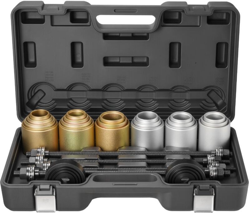 Mophorn 27-teiliges Radlager-Abzieher-Set mit Tragetasche, geeignet für das Entfernen und Einsetzen von Stahlbuchsen, ko...