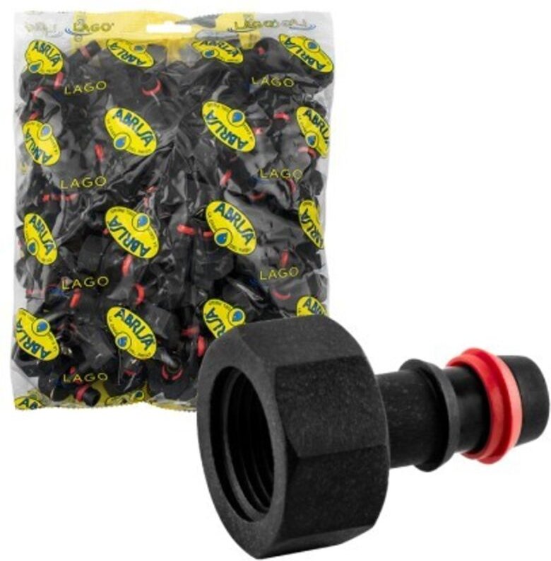 Innengewindeverschraubung mit Sicherungsring, Beutel mit 100 Stück - 3/4" - 20mm, ABRISA