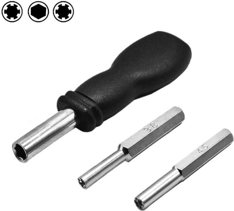 Schraubendreher-Bits Sicherheitswerkzeug 4,5 mm 3,8 mm Kompatibel mit Nintendo Snes N64 Game-Cube Gamebit