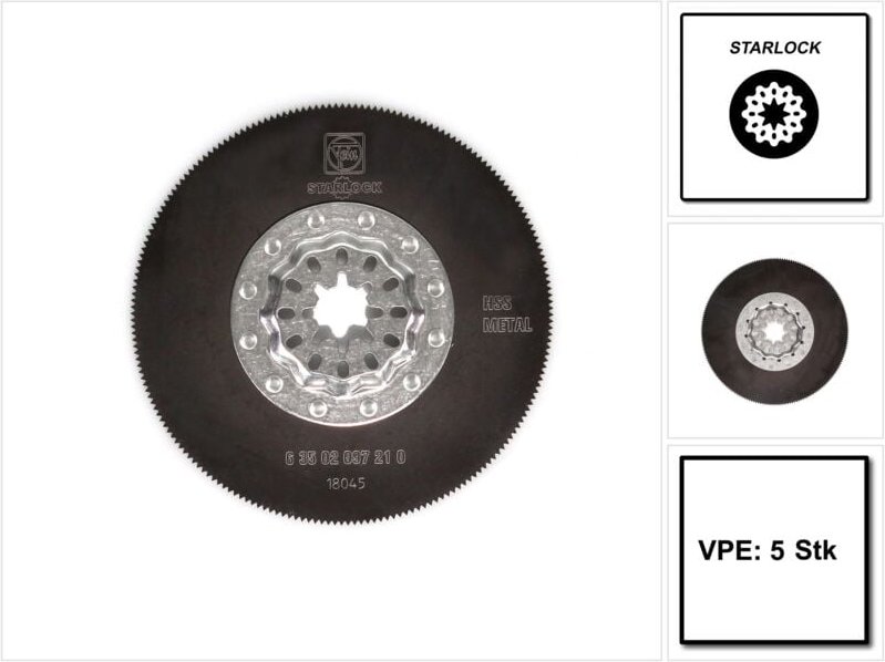 FEIN Sägeblatt SL rund, HSS D85 5er Pack 63502097230