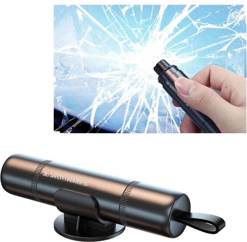 Fensterbrecher, Gurtschneider, 2-in-1-Sicherheitsgurtschneider, Fensterbrecher, leichter und tragbarer Autofensterbreche...