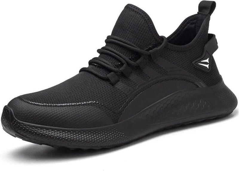 Herren-Arbeitsschuhe mit Stahlkappe, leicht, bequem, unzerstörbar, durchtrittsicher, Slip-On-Sicherheitsschuhe für Indus...