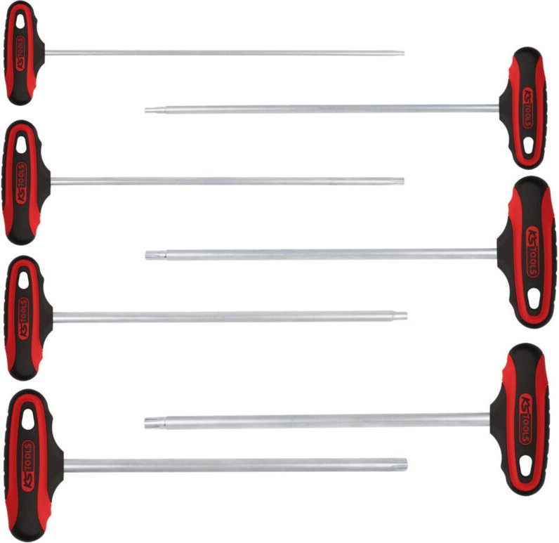 ERGOTORQUEplus® T-Griff ribe Winkelstiftschlüssel-Satz, 7-tlg M4-M10