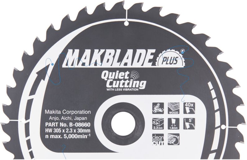 Makita Kreissägeblatt, MAKBLADE PLUS 305 x 30 mm • 40 Zähne
