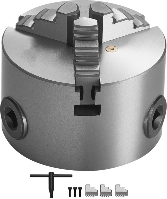 3-Zoll 3-Jaw Drehmaschine Chuck, selbst zentrierendes Design, 2-63mm (0, 08-2, 48 Zoll) Klemm bereich, einschl ießlich T...