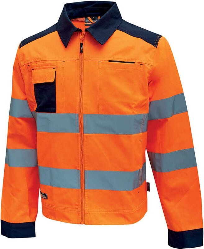 Hochsichtbare Arbeitsschutzjacke GLARE - Neonorange XL
