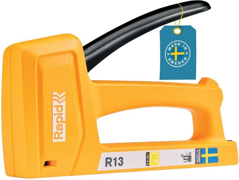 Rapid R13 Heftgerät manuell, leicht und ergonomisch in Schwarz