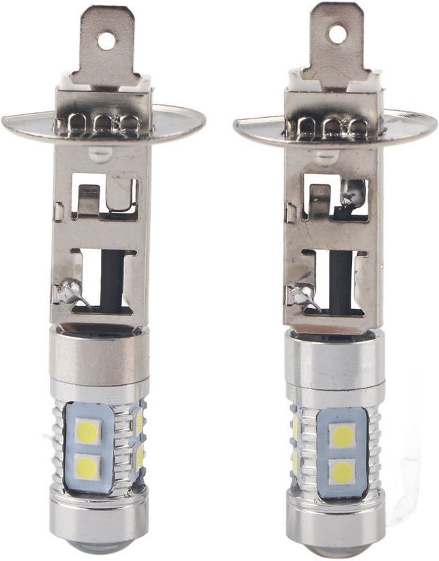 H1-Scheinwerferlampen, 2 Stück, 6000K superhelles Weiß, 100W LED-H1-Scheinwerferlampen-Set für Nebelscheinwerfer, Tagfah...