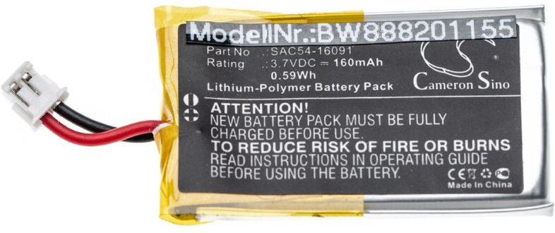 Vhbw - Akku kompatibel mit SportDog sbc-r Bark Collar Hundehalsband Hunde-Trainer (160 mAh, 3,7 v, Li-Polymer)