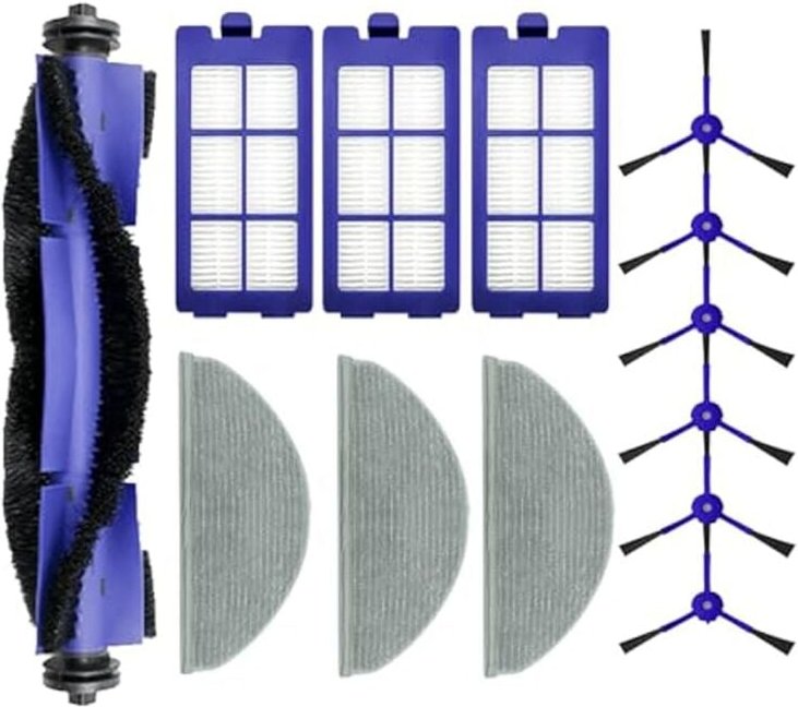 Für RoboVac X8 / Hybrid Pro Hauptseitenbürste Filter Mopp