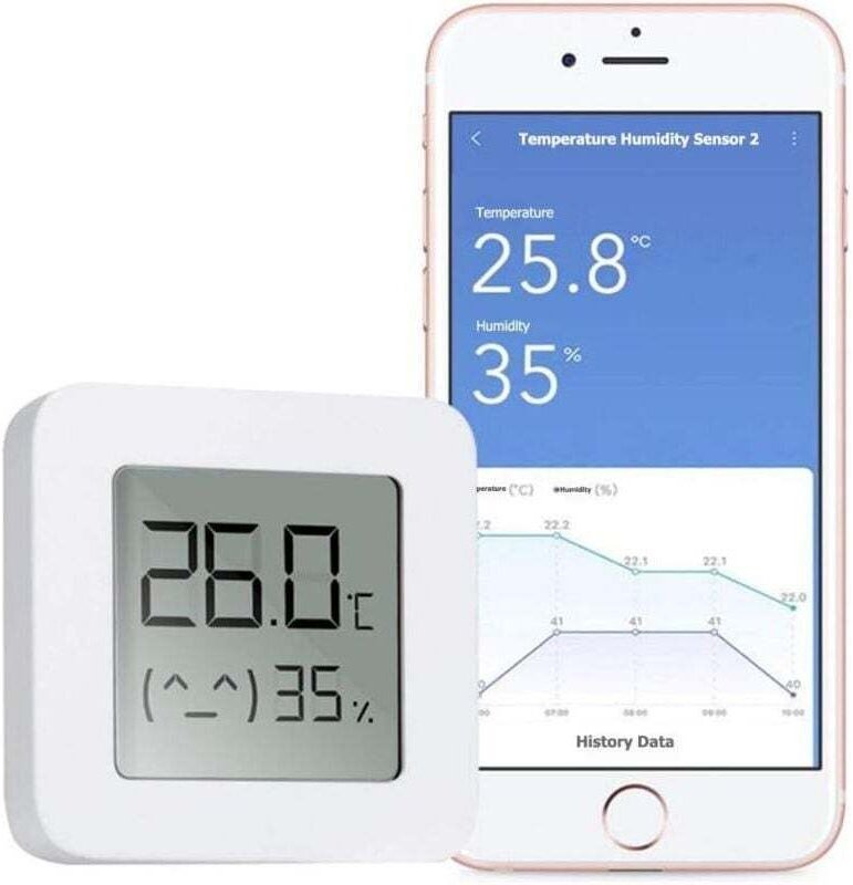 Bluetooth-Thermometer-Hygrometer, Mini-Hochpräzisions-Digitalthermometer-Hygrometer für den Innenbereich, Bluetooth-Temp...