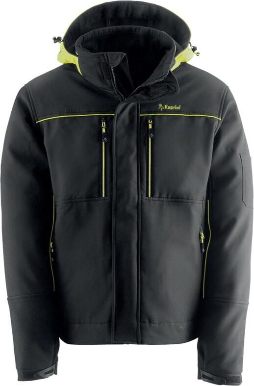 Kapriol Dynamic softshell Gefütterte Arbeitsjacke - L - Noir