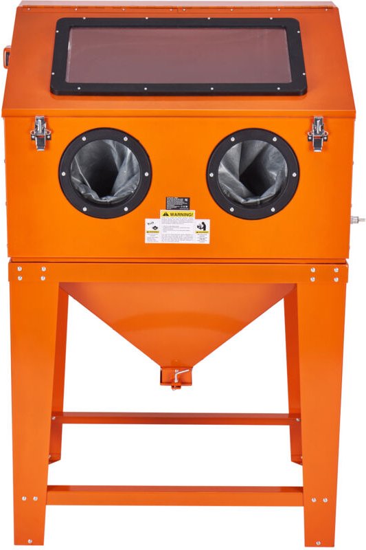 Mophorn - 90 Gallonen Sandstrahlkabine, 1,8 Gallonen Staubsammlung, 40-120 psi Strahlkabine mit Ständer, Hochleistungs-S...