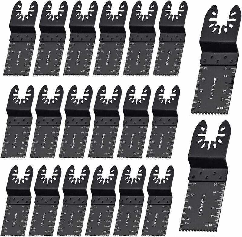 Universelles oszillierendes Sägeblatt für Metall und Holz – 20 Stück – 35 mm – Schnellwechsel-Multifunktionswerkzeug für...