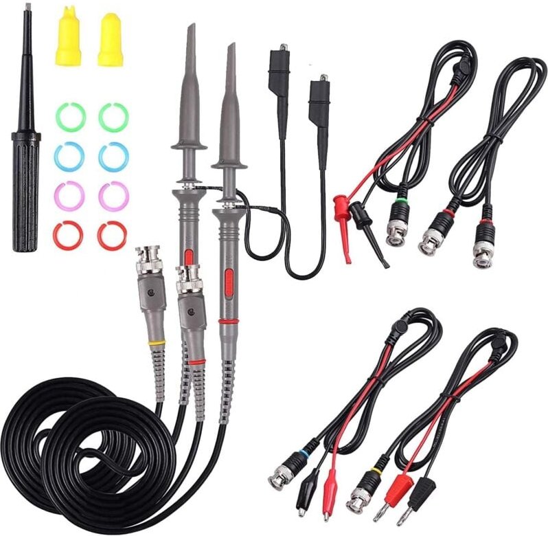 Bluedeer - Oszilloskop Sonde Kit 10: 1 und 1: 1 Umschaltbarer Hochpräziser Scope Oscilloscope Clip Probes