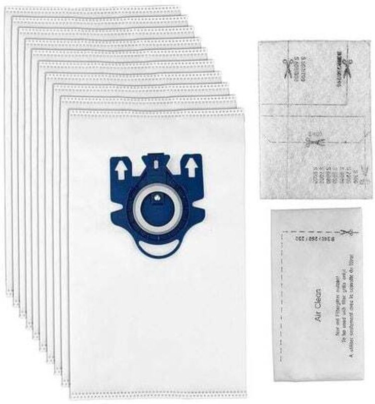 Staubsaugerbeutel für Miele GN, Miele Complete C3, Complete C2 und Classic C1, Miele Hyclean 3D Efficiency (10 Beutel, 5...