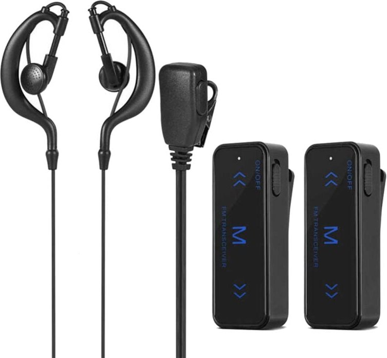 2 StüCk Mini Walkie Talkie 400-470 MHz 2-Wege-FunkgeräT 3 W Transceiver OhrhöRer Headset OhrenschüTzer USB-Betrieben