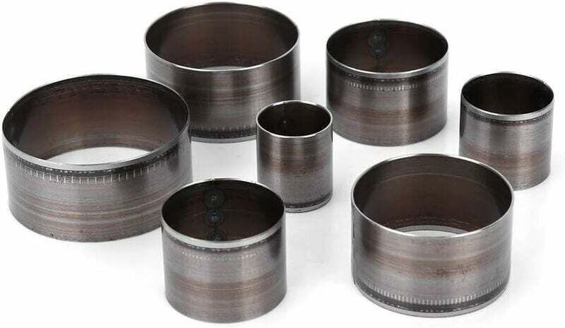 Ulisem Kreisstanz-Stanzformen-Set, Leder-Stanzformen-Set, 7-teilig, Leder-Schneidewerkzeuge, Stahl-Kreisstanzen, 20 mm/2...