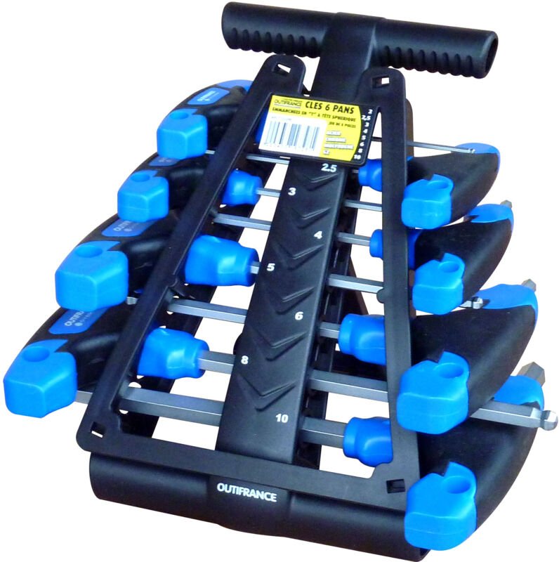 Kugelkopf-Sechskantschlüssel T-Griff 8er-Set OUTIFRANCE