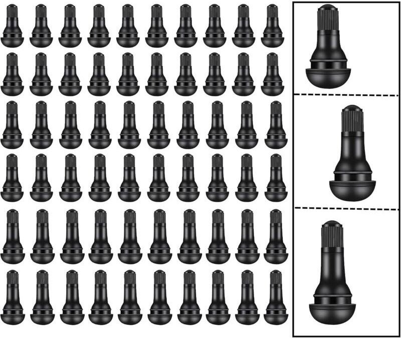 60 Stück Reifenventile, Ventilkappen für schlauchlose Autoreifen, Schlauchlose Ventile für Autoreifen, TR412/TR413/TR414...