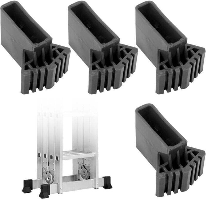 Leiterfüße: Set mit 4 Ersatzkappen für Teleskopleitern, technische Leitern und Dachstuhlleitern