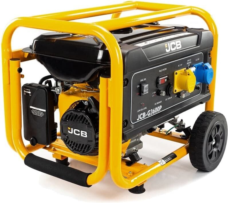 JCB Benzin Stromgenerator G3600P Stromerzeuger 3600 W (3,6 kW) 7,5 PS AVR-System
